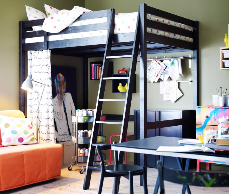 bunk bed with study table ikea