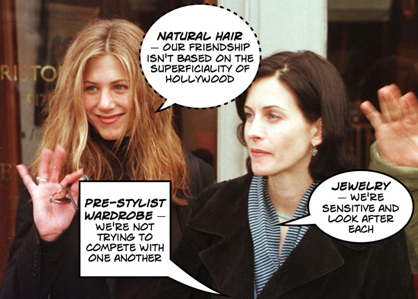 Jennifer Aniston & Courteney Cox