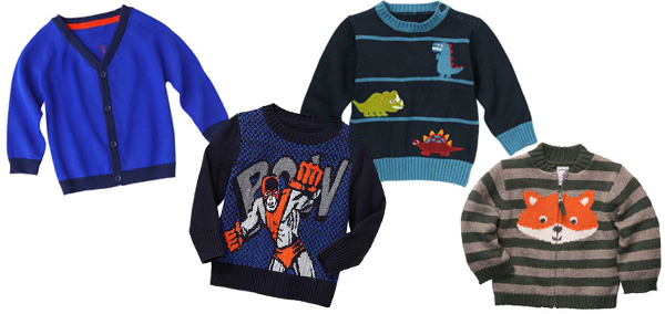 Cozy fall sweaters for baby boys