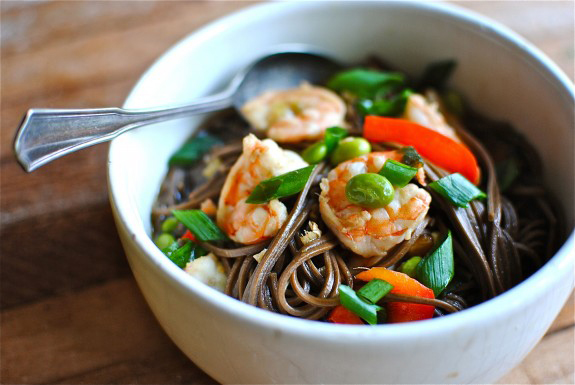 Easy soba noodle soup