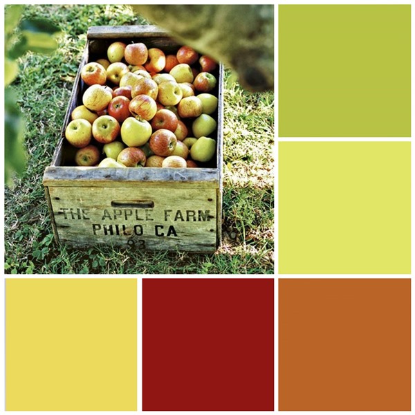 Fresh apples color scheme