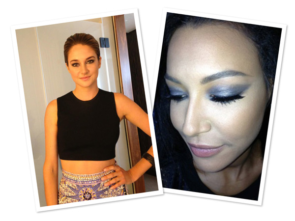 Naya Rivera's and Shailene Woodley's MTV VMAs makeup