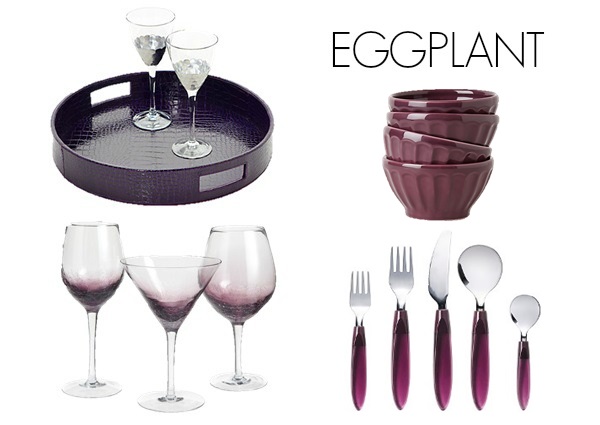 Eggplant color scheme for kitchen
