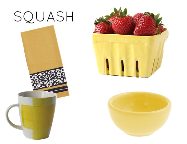Squash color scheme for kitchen