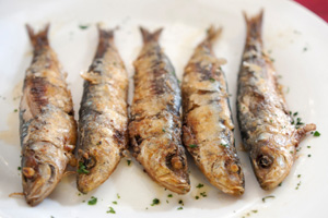 Fried sardines
