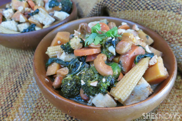 Sweet potato cashew curry