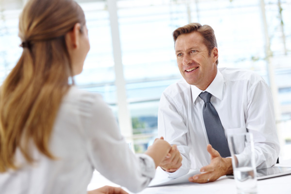 Woman asking for raise