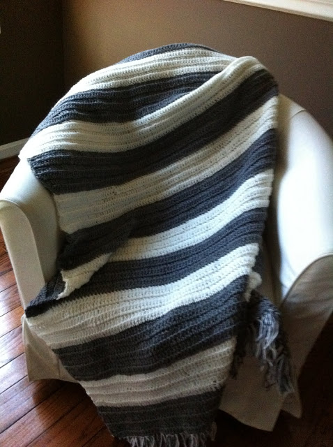 DIY Crocheted School Spirit Throw
