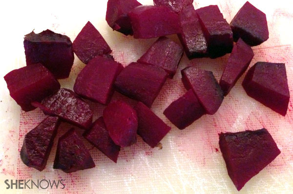 Cook and preare the beets | Sheknows.ca - step one