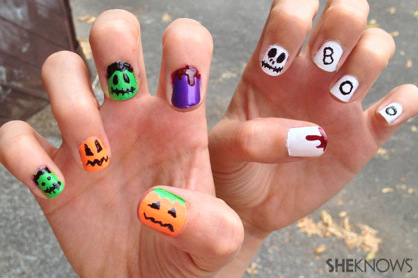 Halloween nail art | Sheknows.ca - final product
