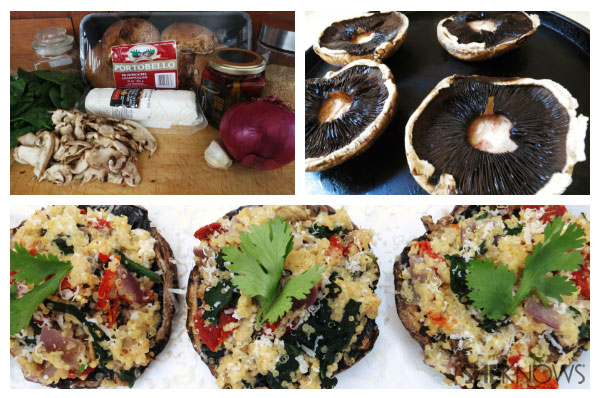 Quinoa stuffed portobello mushrooms | Sheknows.com - recipe steps
