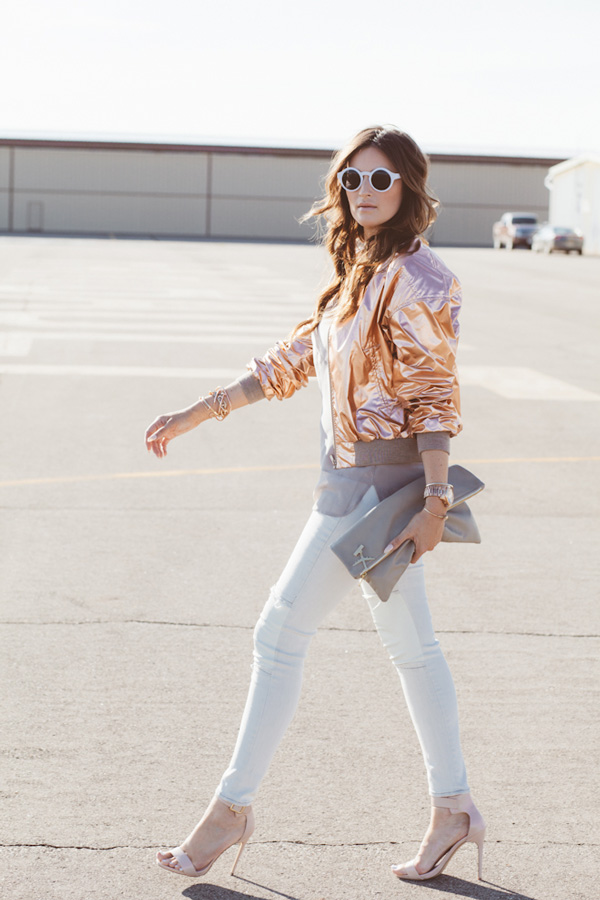 Metallic fall fashion