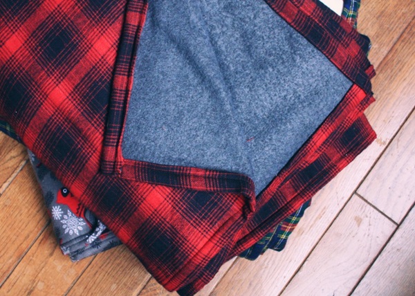 DIY Flannel Throw