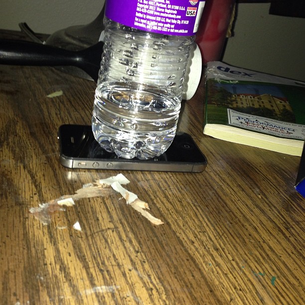 iphone as coaster