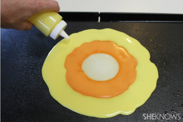 Candy corn crepes