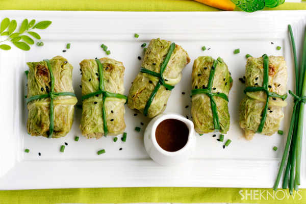 Cabbage rolls with meat and vegetables