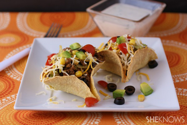 Gluten-free Friday: Individual taco salad bowls with Ranch dressing