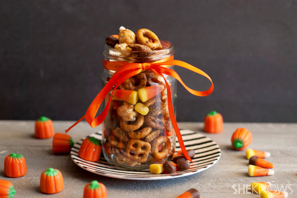 3 homemade Halloween treat jars