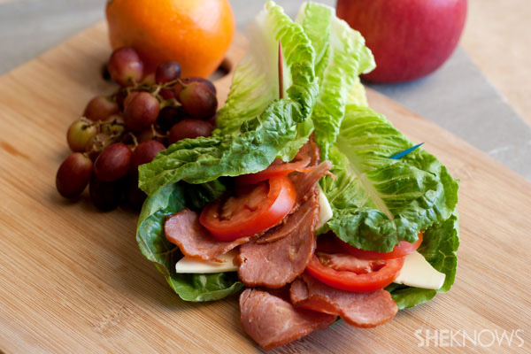 Turkey bacon avocado lettuce wraps