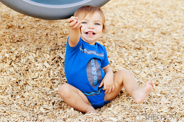 DIY crayon Halloween costume for babies
