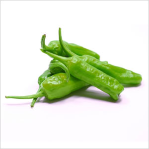 Green chili peppers
