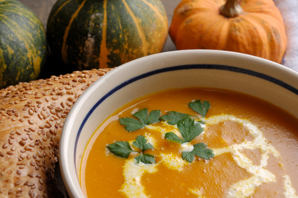 Creamy pumpkin soup