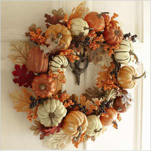Harvest Pumpkin Wreath