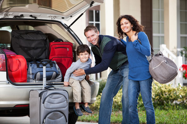 Family going on road trip