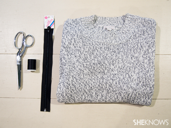 DIY zip sweater | SheKnows.com