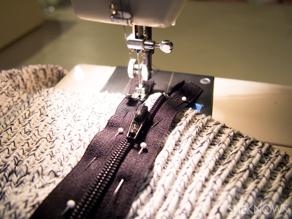 DIY zip sweater | SheKnows.com