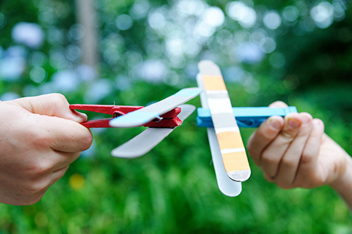 clothespin airplanes