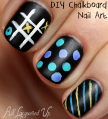 Fall nail art: Chalboard nails