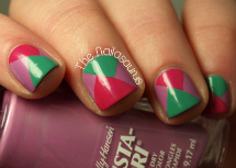 Fall nail art: Funky color block nails