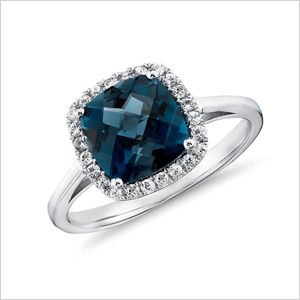 blue topaz ring