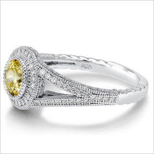 canary solitaire ring