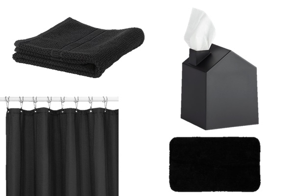 Black in the bathroom