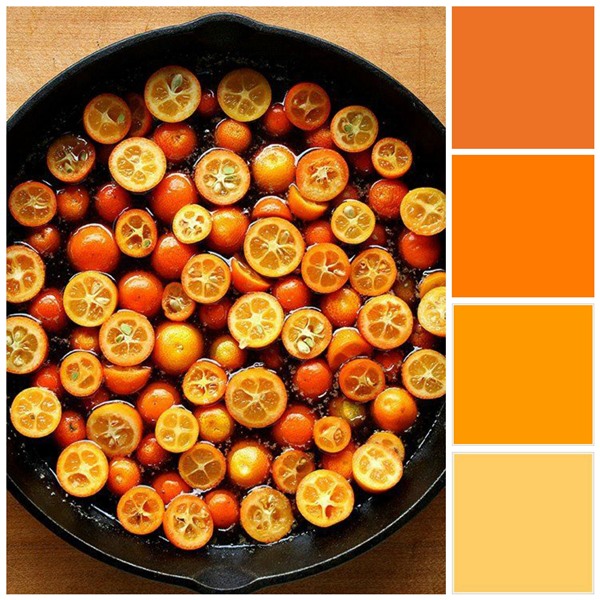 Decorating with orange
