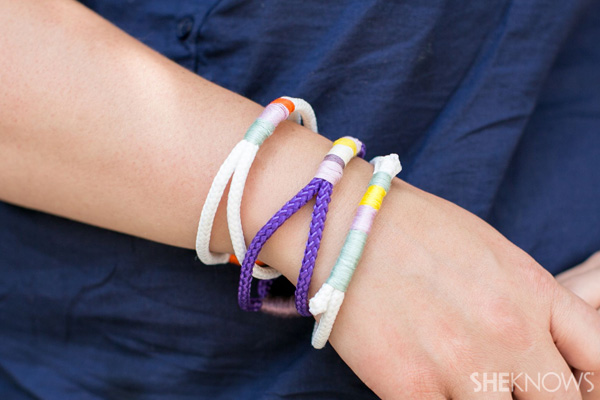DIY mother-daughter embroidered rope bracelets | SheKnows.com
