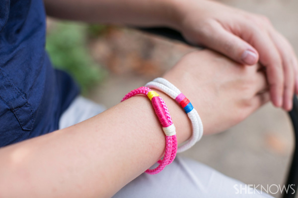 DIY mother-daughter embroidered rope bracelets | SheKnows.com
