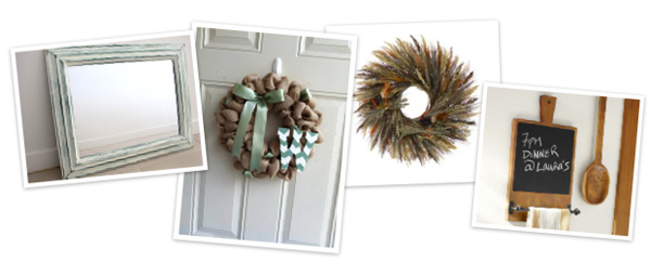 Fall artwork and wreaths