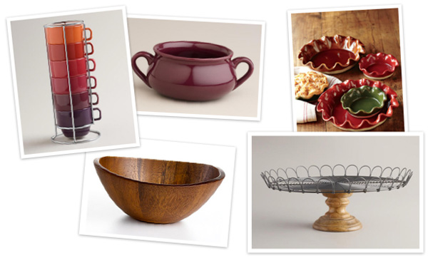 Fall plates, stemware and serveware