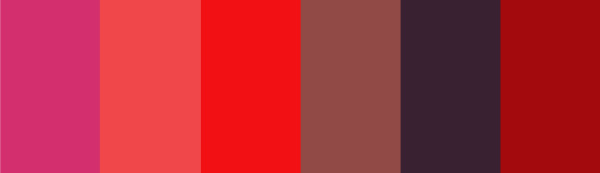 Fall lipstick color palette