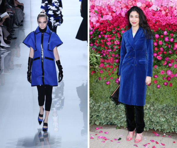 Bold blue fashion trend