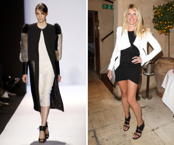 Black and White Bodicon frock fashion trend