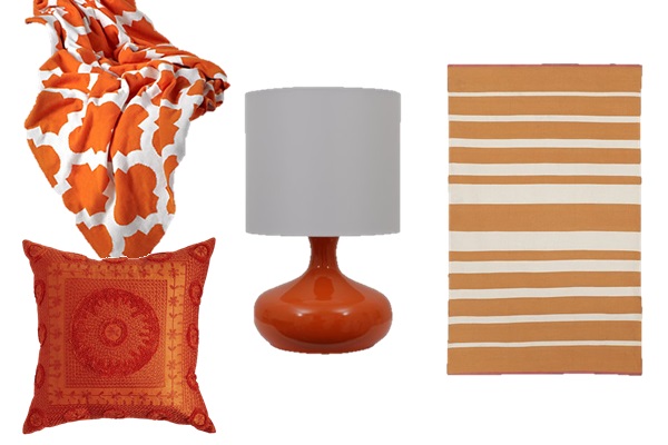 Orange in the bedroom