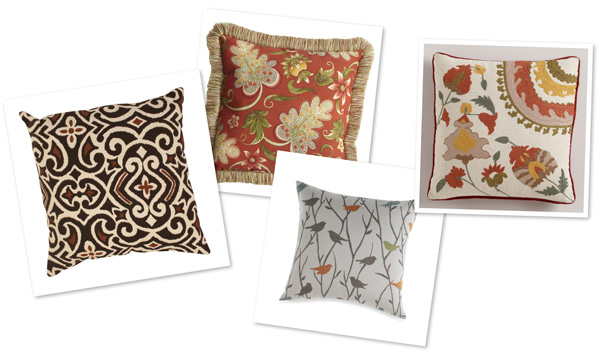 Patterned pillows for fall
