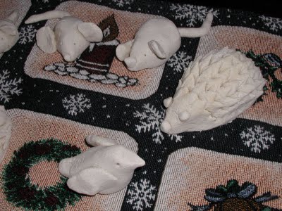 salt dough animals