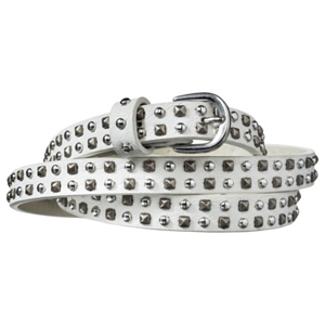 White studded belt from Target