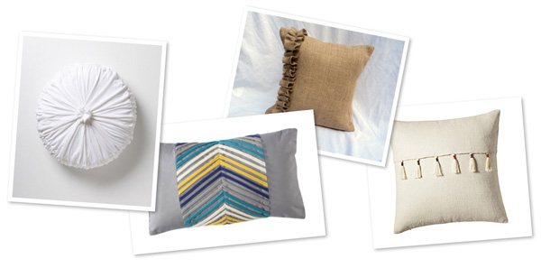 Textured pillows for fall