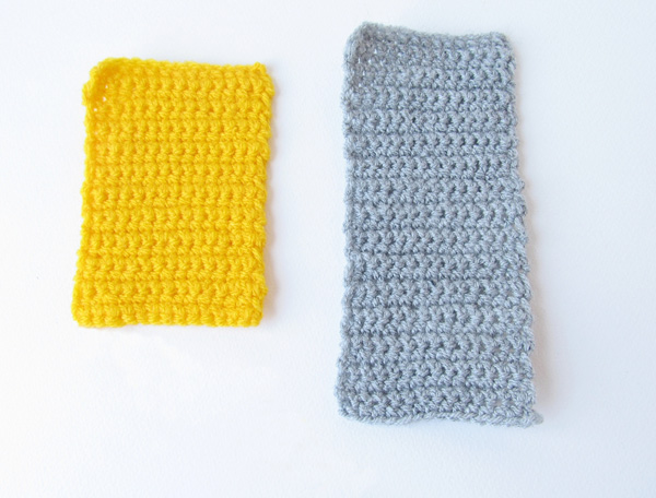 Amigurumi school bus: top bottom